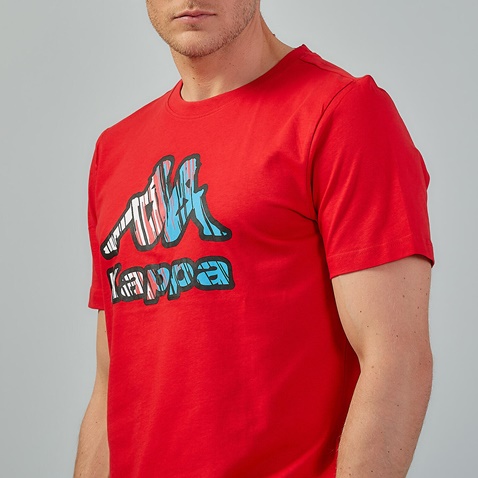 KAPPA-Ανδρικό t-shirt KAPPA 1156520020 Logo Frillo κόκκινο