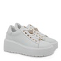 JK LONDON-Γυναικεία sneaker wedges JK LONDON T104B1312 λευκά