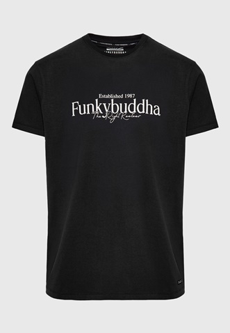 FUNKY BUDDHA-Ανδρικό t-shirt FUNKY BUDDHA μαύρο