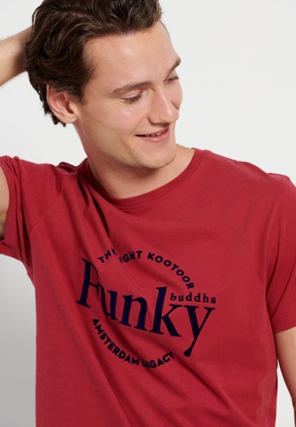 FUNKY BUDDHA-Ανδρικό t-shirt FUNKY BUDDHA μαύρο 