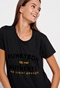 FUNKY BUDDHA-Γυναικείο t-shirt FUNKY BUDDHA  μαύρο 